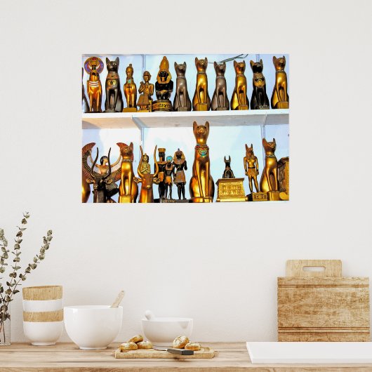 アラバスターエジプトのフィギュア(1) ポスター (キッチン)