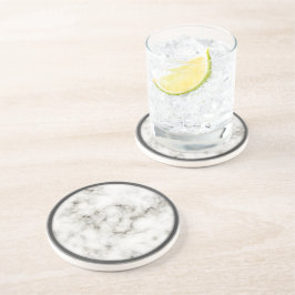 アラバスターオブシディアンペウターリム大理石コースター コースター