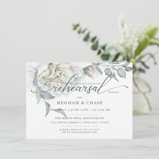 アラバスターガーデンフローラウォーターカラー招待状 招待状 (スタンド正面)