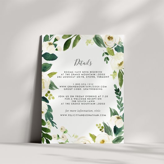 アラバスターゲスト情報カード エンクロージャーカード