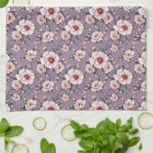 アラバスターフラワーズオンダスティラベンダー キッチンタオル (折り畳み)