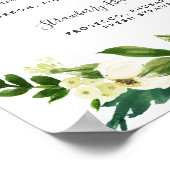 アラバスターフローラシグネチャーカクテルメニュー記号 ポスター (角)