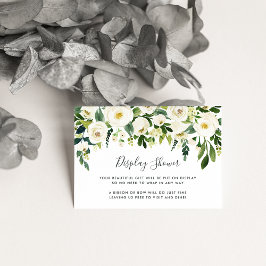 アラバスターフローラディスプレイシャワーカード エンクロージャーカード