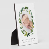 アラバスターフローラベビー写真 フォトプラーク (側面)