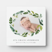 アラバスターフローラベビー写真 フォトプラーク (正面)