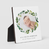 アラバスターフローラベビー写真 フォトプラーク (正面)