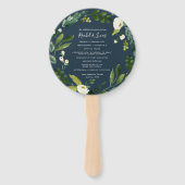 アラバスターフローラリース結婚式 プログラム ハンドファン (正面)