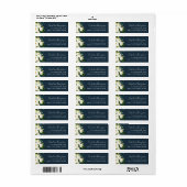 アラバスターフローラ差出人住所 ラベル (フルシート)