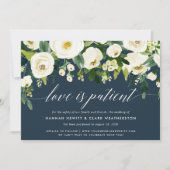 アラバスターフローラ結婚の延期のお知らせ 招待状 (正面)