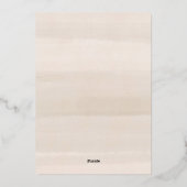 アラバスターフローラ結婚フレーム金ゴールド 箔招待状 (裏面)