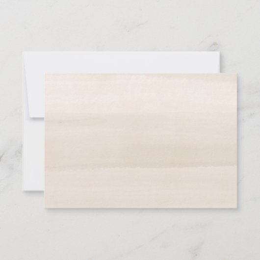 アラバスターフローラ食事の選択RSVPカード 出欠カード (裏面)