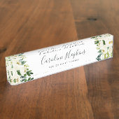 アラバスターフローラ デスクネームプレート (側面)