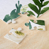 アラバスターフローラ | 私のパーソナライズされた花の女の子 ジグソーパズル (側面)