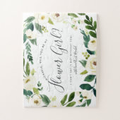 アラバスターフローラ | 私のパーソナライズされた花の女の子 ジグソーパズル (縦)