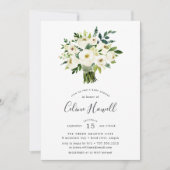 アラバスターブーケベビーシャワー招待状 招待状 (正面)