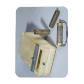 アラバスターボックスとブロンズとシルバーのシールシリンダ マグネット (縦)