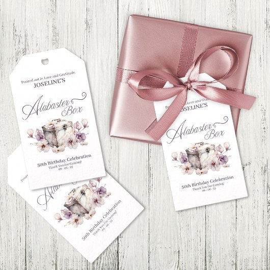 アラバスターボックス誕生日 ギフトタグ