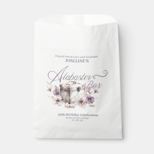 アラバスターボックス誕生日 フェイバーバッグ (正面)