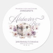 アラバスターボックス誕生日 ラウンドシール (正面)
