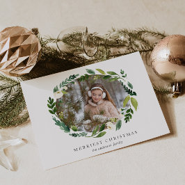 アラバスターリースホリデーフォトカード シーズンカード