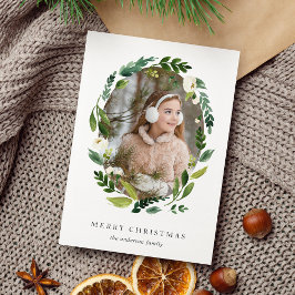 アラバスターリースホリデーフォトカード シーズンカード