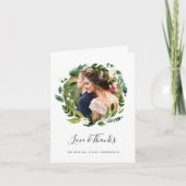 アラバスターリース |結婚さんの写真 サンキューカード (正面)