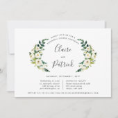 アラバスターローレルリハーサルディナー招待状 招待状 (正面)