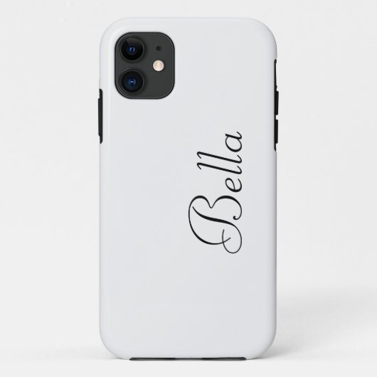 アラバスター無地のカラー |ミニマリスト名 Case-Mate iPhoneケース (裏面)