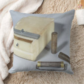 アラバスター箱および青銅および銀はシリンダーを密封します クッション (ブランケット)