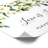 アラバスター結婚フローラバー標識 ポスター (角)