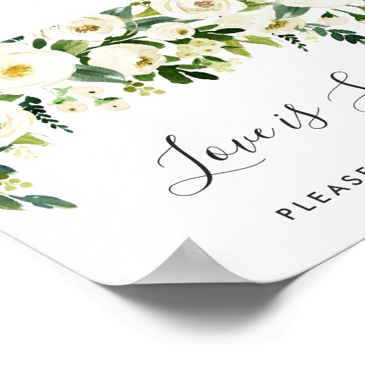 アラバスター結婚フローラバー標識 ポスター (角)