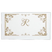 「アラバスター」アールヌーボー・モノグラム 枕カバー (正面左)