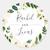 アラバスター |植物学リース結婚ズ ラウンドシール (正面)
