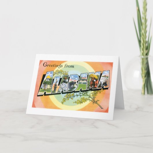 アラバマからの挨拶 カード (正面)