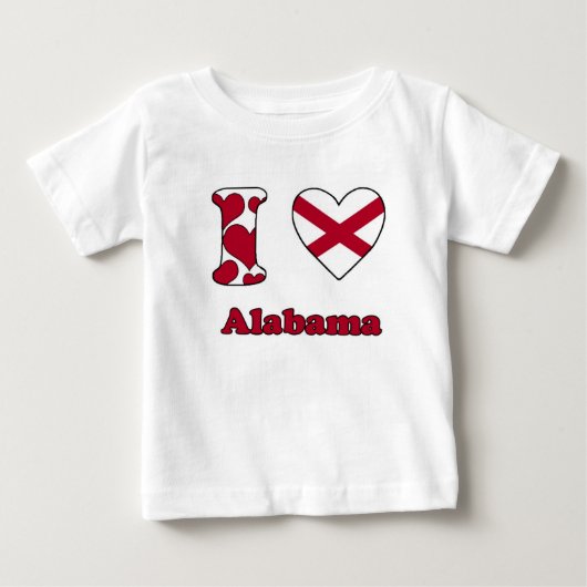 アラバマが大好き ベビーTシャツ (正面)