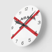 アラバマとフラグ黒の数字wccn ラウンド壁時計 (傾斜)