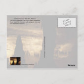 アラバマのカテドラルカーヴァンス州パーク ポストカード (裏面)