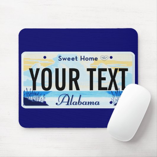 アラバマのナンバープレートのマウスパッド マウスパッド (マウス)