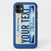 アラバマのナンバープレートの携帯電話の箱 Case-Mate iPhoneケース (裏面)