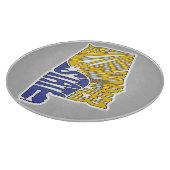 アラバマのニックネームワードアート カッティングボード (角)