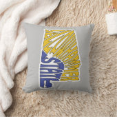 アラバマのニックネームワードアート クッション (ブランケット)