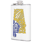 アラバマのニックネームワードアート フラスク (左)