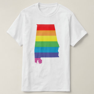 アラバマのプライド。 しまのある Tシャツ