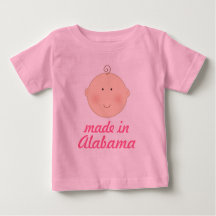 アラバマのベビーか幼児のTシャツで作られる