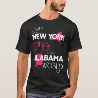 アラバマの世界に住むニューヨークの少女 Tシャツ