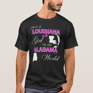 アラバマの世界に住むルイジアナの少女 Tシャツ