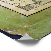 アラバマの地図ジョン・メリッシュ（1818年～1820年頃） ポスター (角)