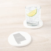 アラバマの家のシルエットの州の地図 コースター (側面)