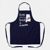 アラバマの家はハートがある エプロン (正面)