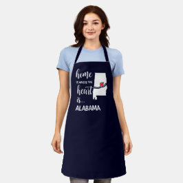アラバマの家はハートがある エプロン